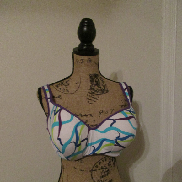 Cacique Other - 40DDD(E) Cacique Lane Bryant striped bra 674